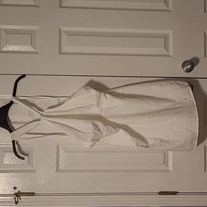 SHEIN White Halter Sheath Dress for Weddings